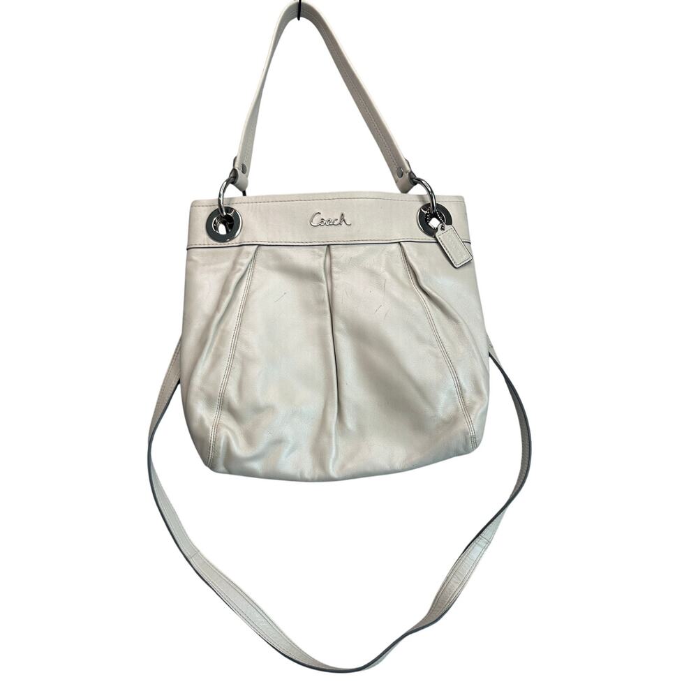Coach Ashley Hippie Bag Pleated Full Grain Leather Minimalist Clean Girl Luxe